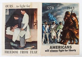 A Group of Nine WWII Posters