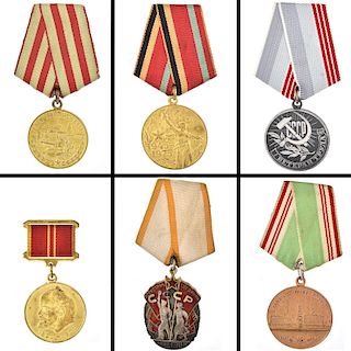 Collection of Six Soviet/Russian Medals