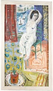 Pastiche After H. Matisse, Woman in Interior, Oil