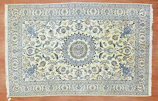 Persian Nain rug, approx. 6.4 x 9.9