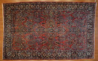 Antique Sarouk carpet, approx. 9 x 14.2
