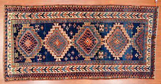 Antique Kazak rug, approx. 3.7 x 7.5