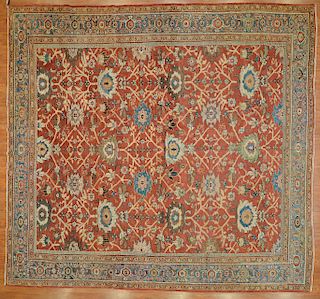 Antique Sultanabad carpet, approx. 10.7 x 11.2