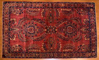 Antique Sarouk rug, approx. 4.1 x 6.4