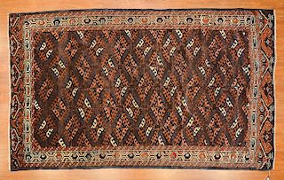 Antique Yamout Turkemon rug, approx. 5.7 x 9.4