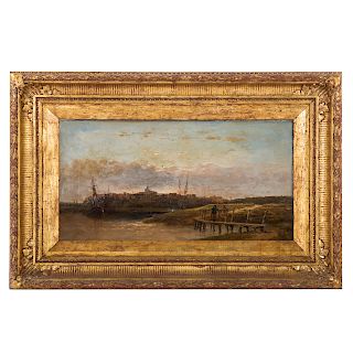 William Pitt. "Rye, Sussex," oil on canvas