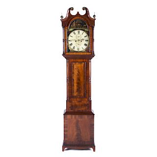 Scottish mahogany tall-case clock