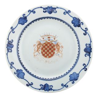 Chinese Export armorial plate