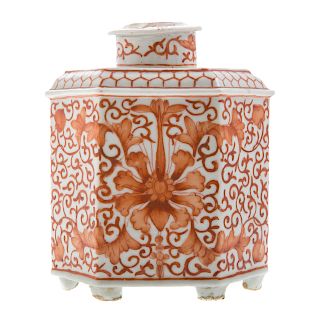 Chinese Export porcelain tea caddy