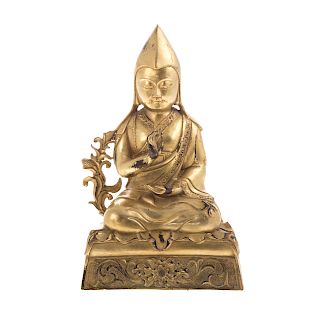 Chinese gilt-bronze Bodhisattva
