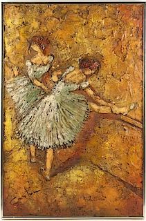 After Degas' Dancers, Brutalist Mixed Media Art