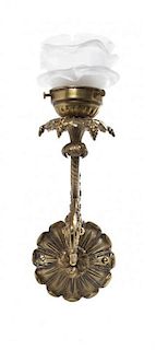 A Set of Gilt Neoclassical Style Sconces, Width 13 inches.