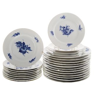 25 Royal Copenhagen porcelain plates