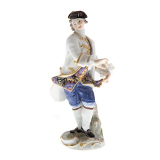 Meissen porcelain figure 18th century gentleman