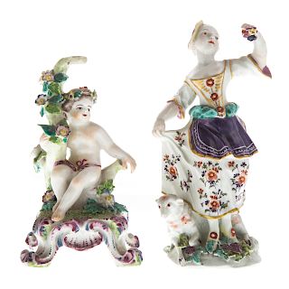Two early Staffordshire figures