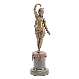Continental bronze figure of an exotic dancer