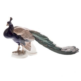 Bing & Grondhal porcelain peacock