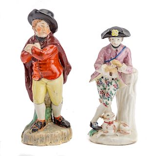 Two early Staffordshire figures