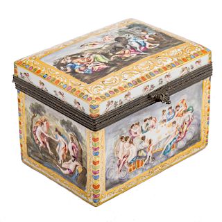 Capodimonte porcelain dresser box
