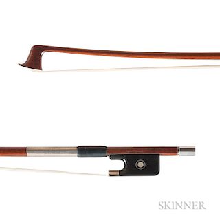 French Silver-mounted Violin Bow, Émile Auguste Ouchard