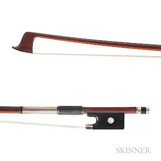 Silver-mounted Violin Bow, Attributed to Adolf Nürnberger