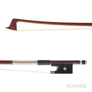 French Silver-mounted Violin Bow, Pascal Camurat
