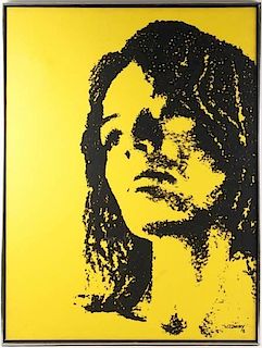 "Pop Art Woman", 1971, Acrylic on Canvas