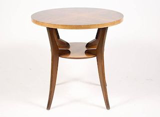 French Art Deco Style Circular Gueridon Table
