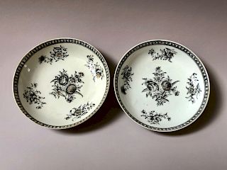 TWO OF CHINESE ANTIQUE EXPORT PORCELAIN DISHES,18C