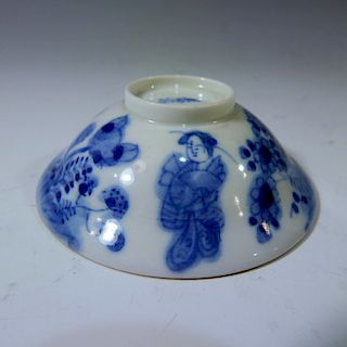 ANTIQUE CHINESE BLUE WHITE CUP
