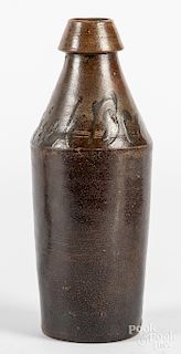 New Jersey stoneware beer bottle