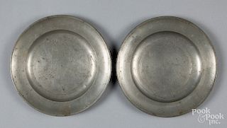 Two Love pewter plates
