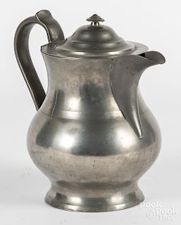 Large American pewter pitcher