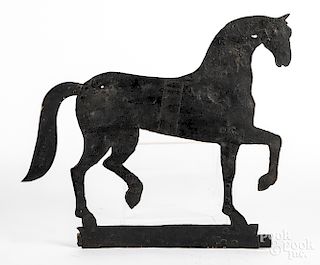 Pennsylvania painted sheet iron horse weathervane