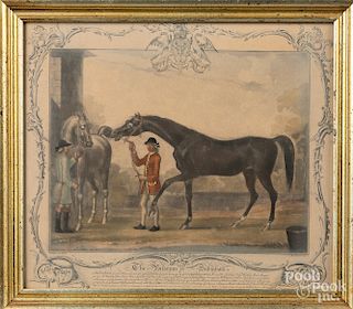Two mezzotint racehorse portraits