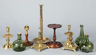 Two pairs of Colonial Williamsburg candlesticks