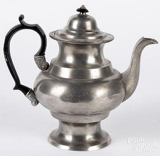 American pewter teapot, etc.
