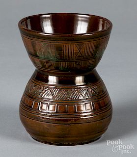 Christopher Dresser for Linthorpe art pottery vase