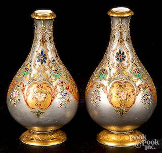 Pair of Royal Crown Derby vases