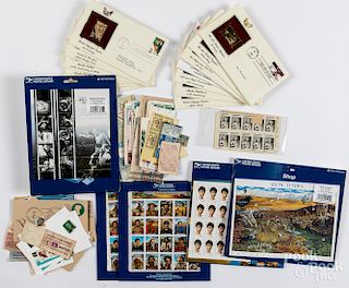 Collection of stamps.