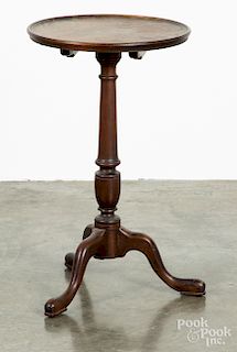 Biggs Chippendale style walnut candlestand