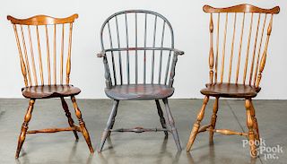Two Pennsylvania fanback Windsor chairs