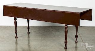 Sheraton style painted pine harvest table