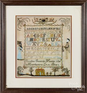 Print of an early sampler
