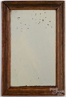 Painted frame, together with a walnut mirror