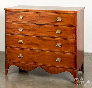 Federal mahogany chest of drawers