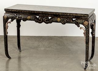 Chinese lacquer altar table, 32 1/2" h., 50" w.