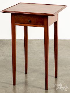 Cherry one-drawer stand, 19th c., 29" h., 20" w.