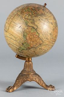 Andrew's 8" terrestrial globe by C.F. Weber Co.
