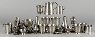 American and English pewter tablewares.
